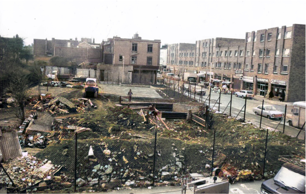Image of the Hoxton Community Garden under construction in the 1980s